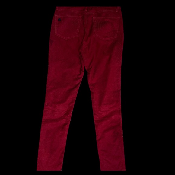 Rock & Republic Poison Apple Red Berlin Skinny Corduroy Pants Size 6 - Picture 6 of 16